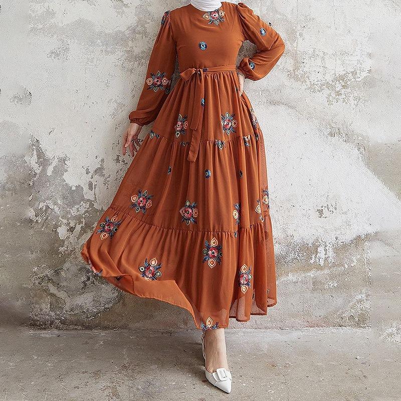 MH1647solid color embroidered fashionable with belt