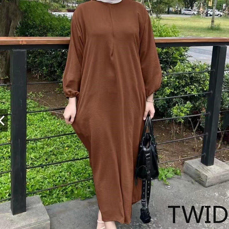 MH0105 Women's bubble sleeves solid color vest robe