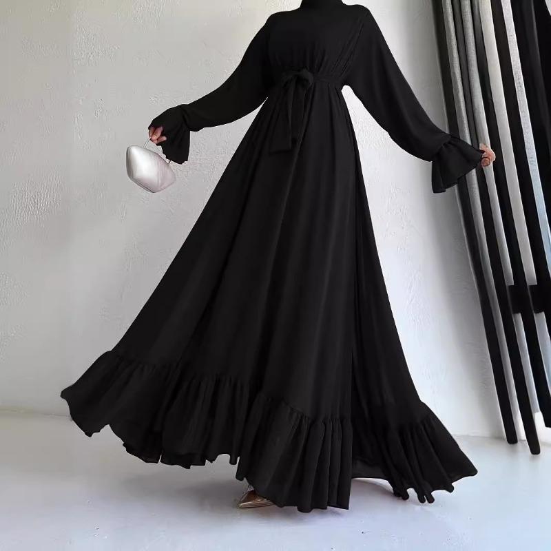 MH1646chiffon solid color long belt