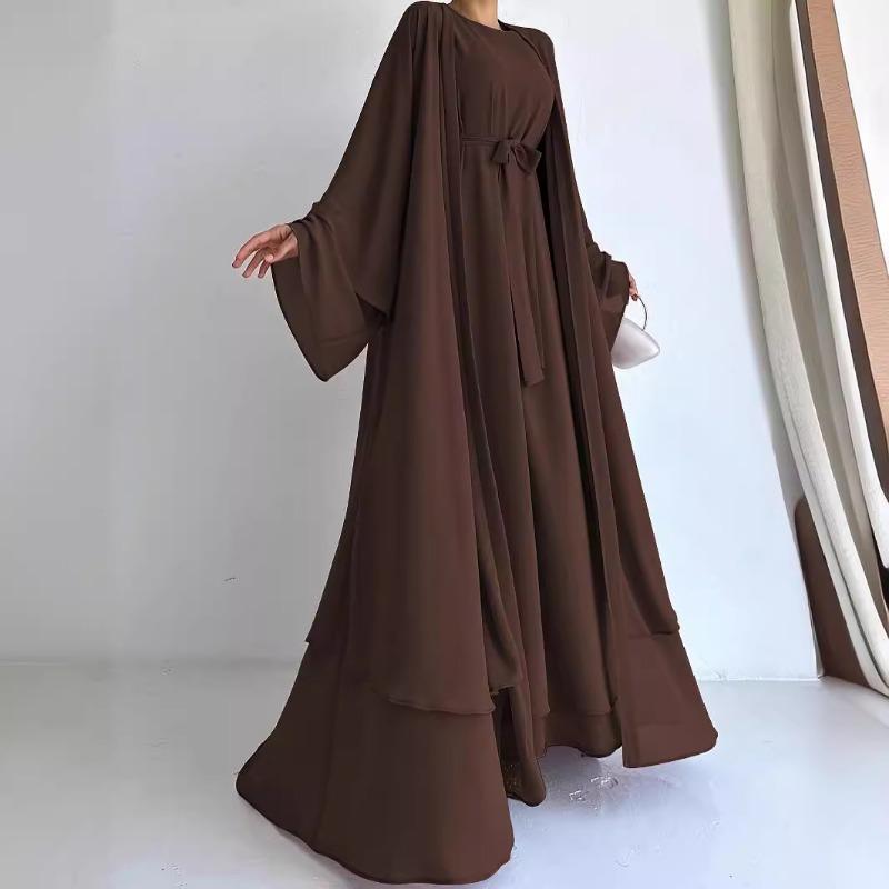 MH1658chiffon elegant dress casual loose coat