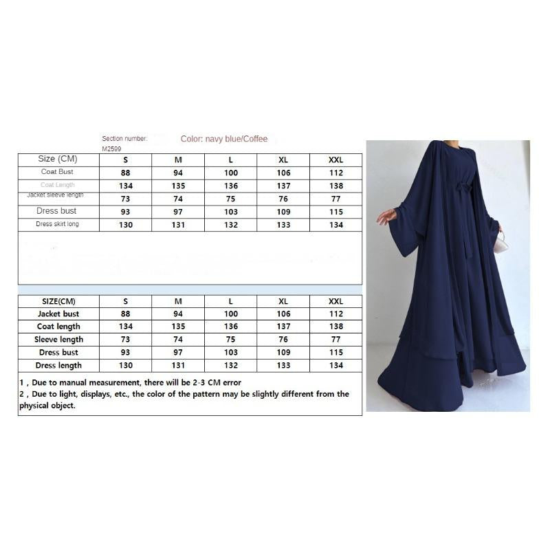 MH1658chiffon elegant dress casual loose coat