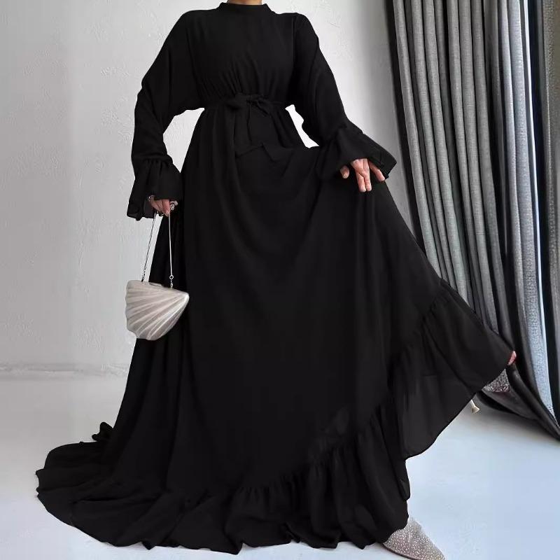 MH1646chiffon solid color long belt