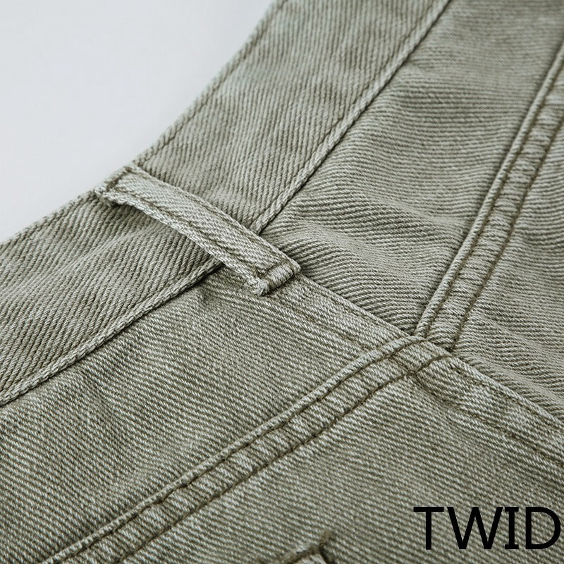 MH0018 Loose straight five-point pants
