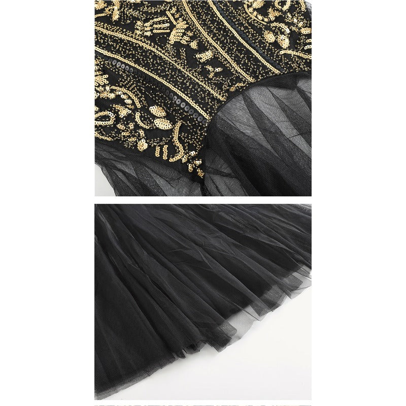 MH0575 V-neck slim-fit high-end design dinner dress