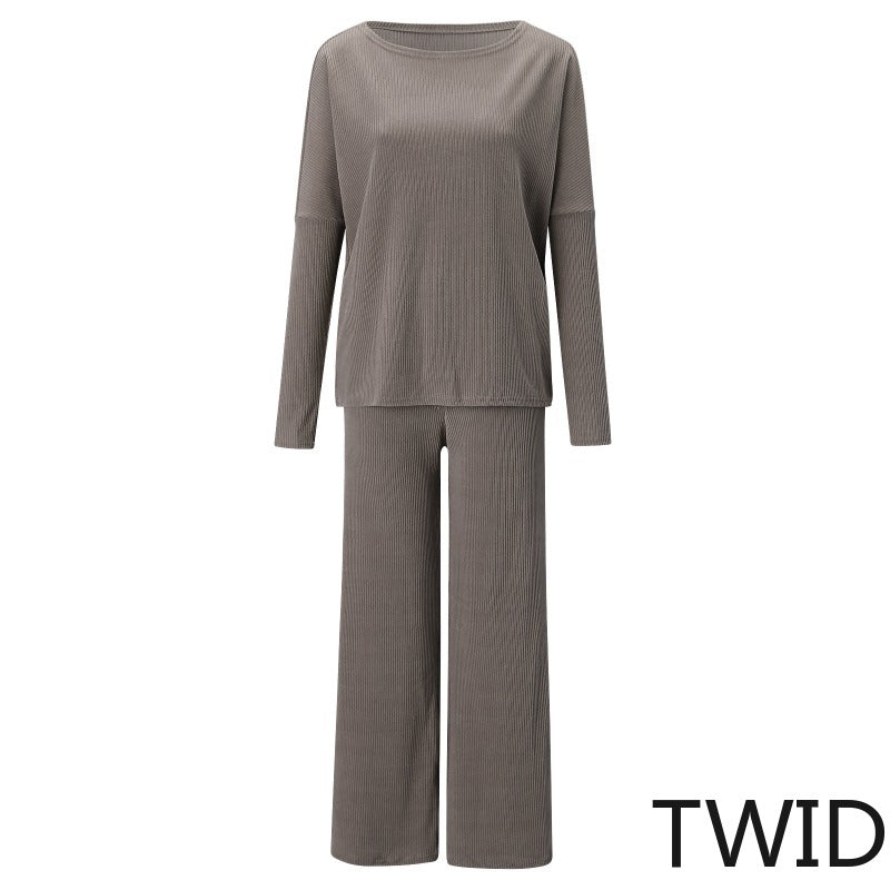MH0009 Autumn and winter long-sleeved casual two-piece set