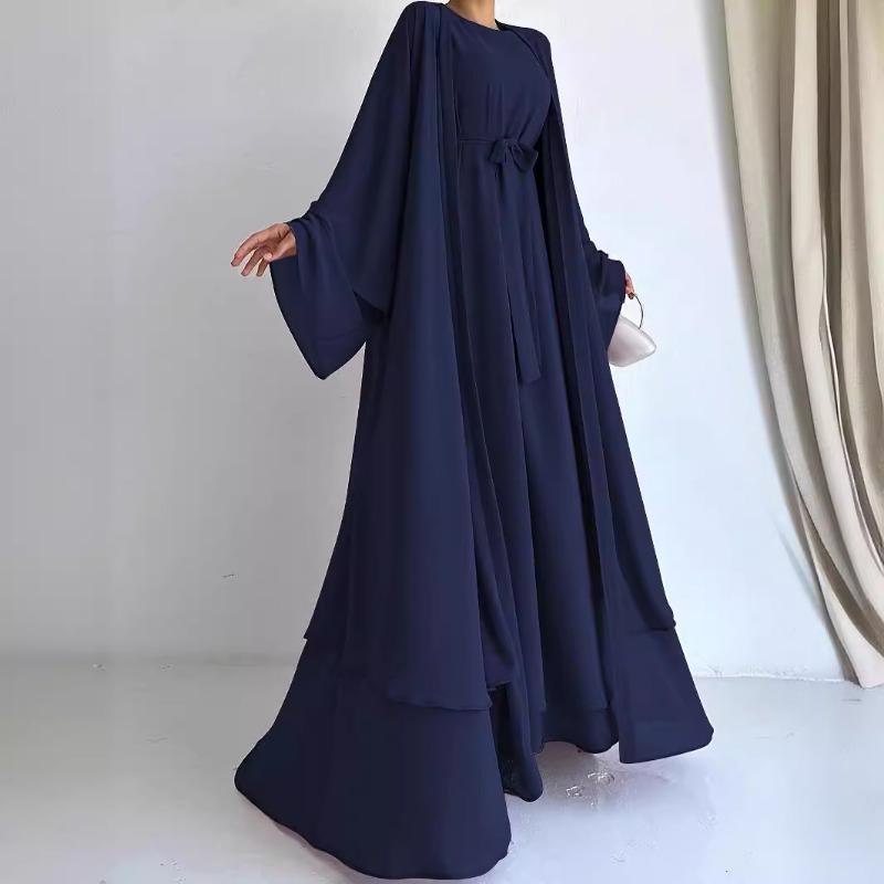 MH1658chiffon elegant dress casual loose coat