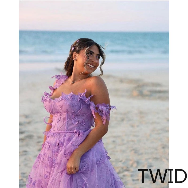 MH0003 Long lace beach dress
