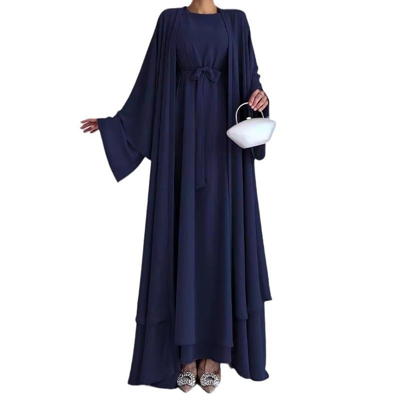 MH1658chiffon elegant dress casual loose coat