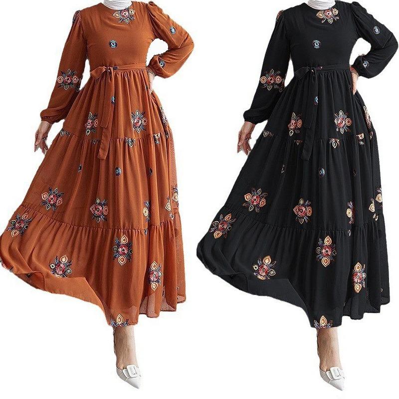 MH1647solid color embroidered fashionable with belt