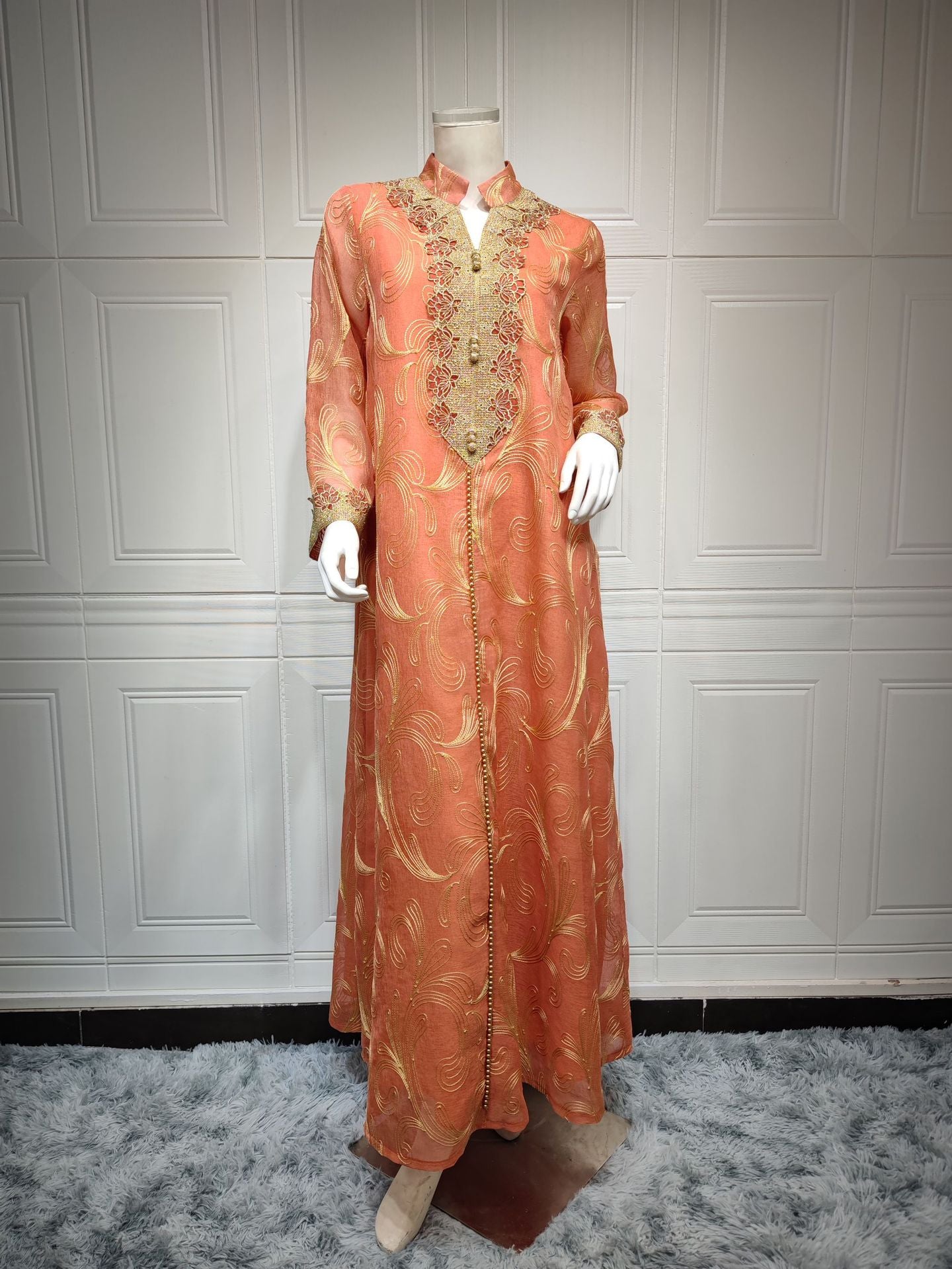 MH0191abaya pendulum dress