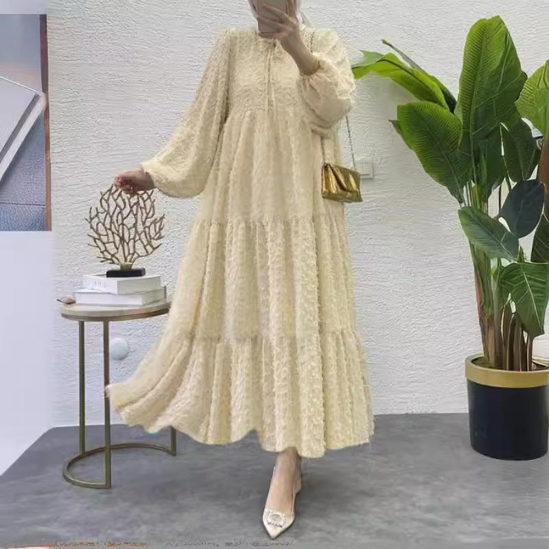 MH1680bag sleeve long dress